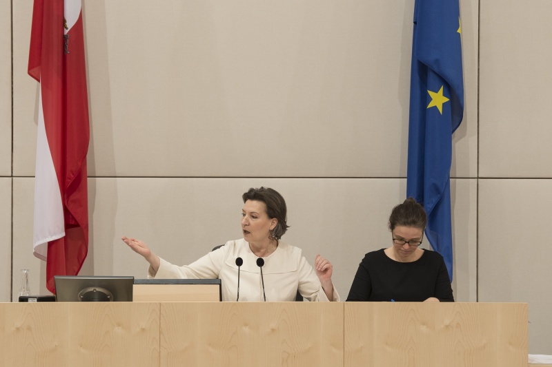 Am Präsidium: Vorsitzende Nationalratsabgeordnete Gabriele Heinisch-Hosek (S)
