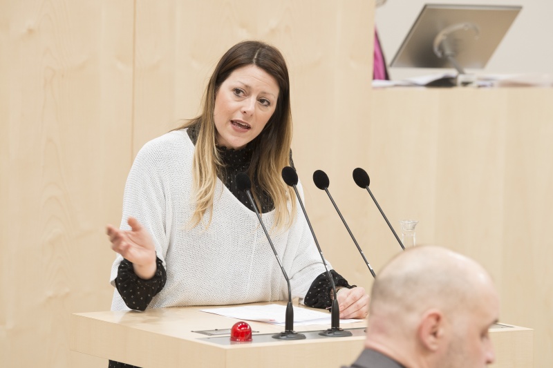 Am Rednerpult: Nationalratsabgeordnete Katharina Kucharowits (S)