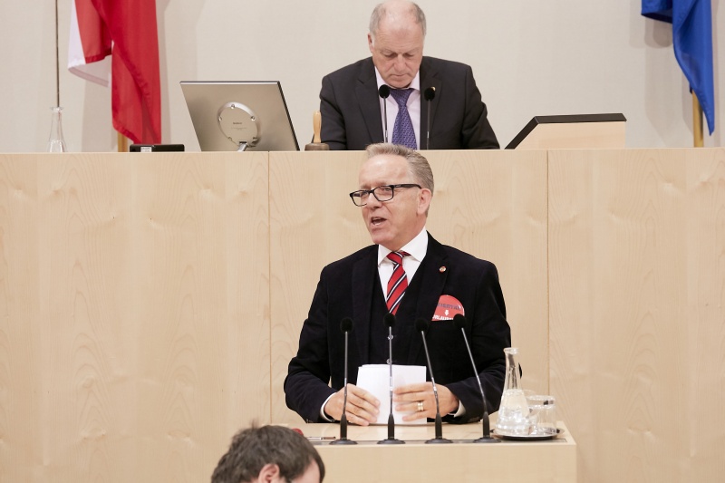 Bundesrat Rudolf Kaske (S) am Rednerpult