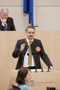 Bundesrat Martin Weber (S) am Rednerpult