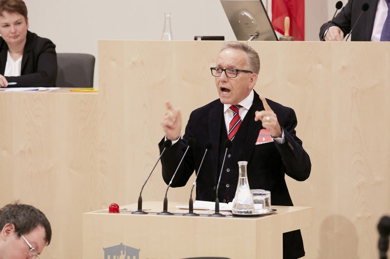 Bundesrat Rudolf Kaske (S) am Rednerpult