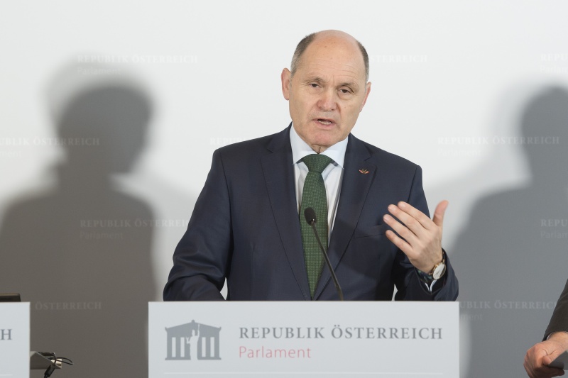 Am Rednerpult: Nationalratspräsident Wolfgang Sobotka (V)