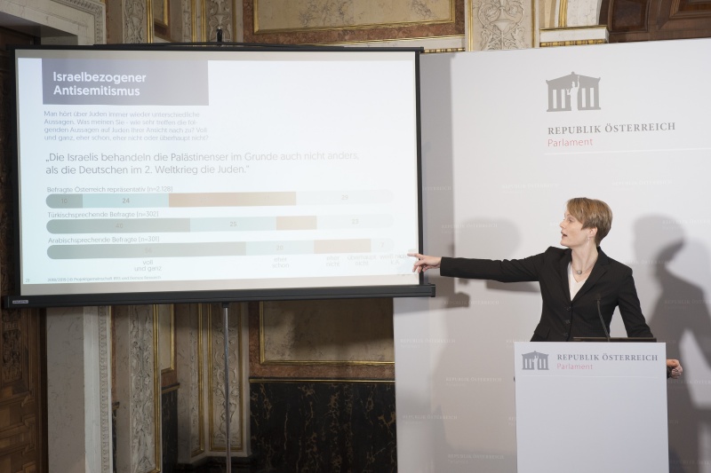 Am Rednerpult: Studienautorin Eva Zeglovits