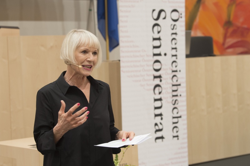 Moderatorin Heilwig Pfanzelter