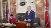 Rede von Bundesratspräsident Ingo Appé (S) vor dem Tiroler Landtag