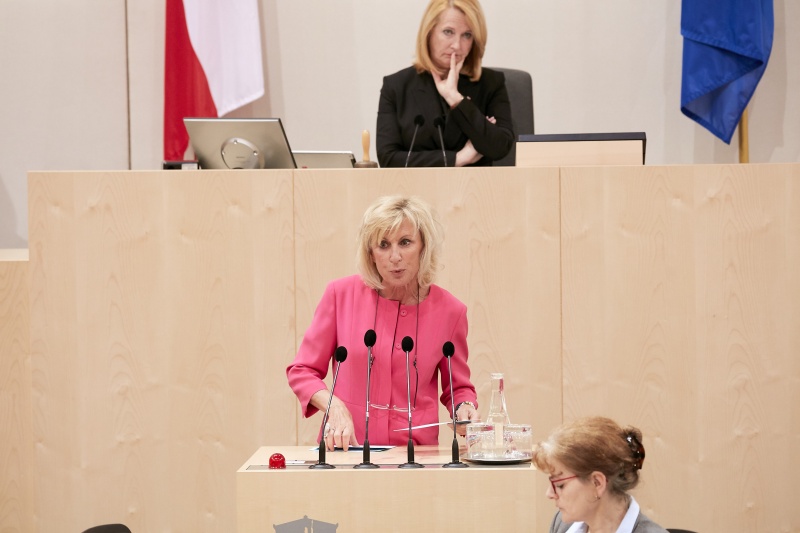Am Rednerpult: Nationalratsabgeordnete Gabriela Schwarz (V)