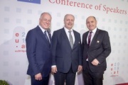 From Left: President of the Austrian Federal CounciI Ingo Appé, President of the Riigikogu (Parliament of Estonia) Henn Põlluaas, President of the Austrian National Council Wolfgang Sobotka