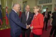 From Left: President of the Austrian Federal CounciI Ingo Appé, President of the Austrian National Council Wolfgang Sobotka, European Parliament First Deputy Speaker Mairead McGuinness