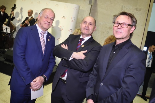 From left: President of the Austrian Federal Council Ingo Appé, President of the Austrian National Council Wolfgang Sobotka, Director of the Museum Leopold Hans-Peter Wipplinger