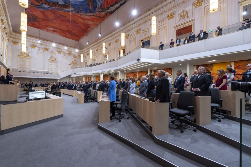 Gedenkminute für die verstorbene Nationalratsabgeordnete Barbara Krenn (V)