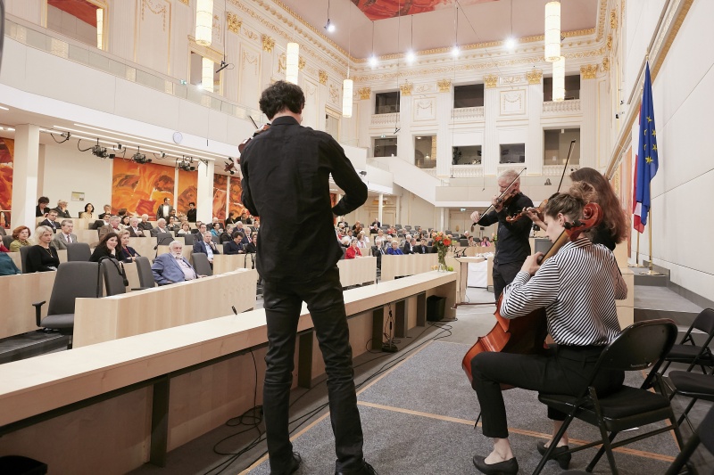 Musikalische Umrahmung Radio.String.Quartet