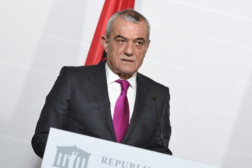 Parlamentspräsident der Republik Albanien Gramoz Ruçi