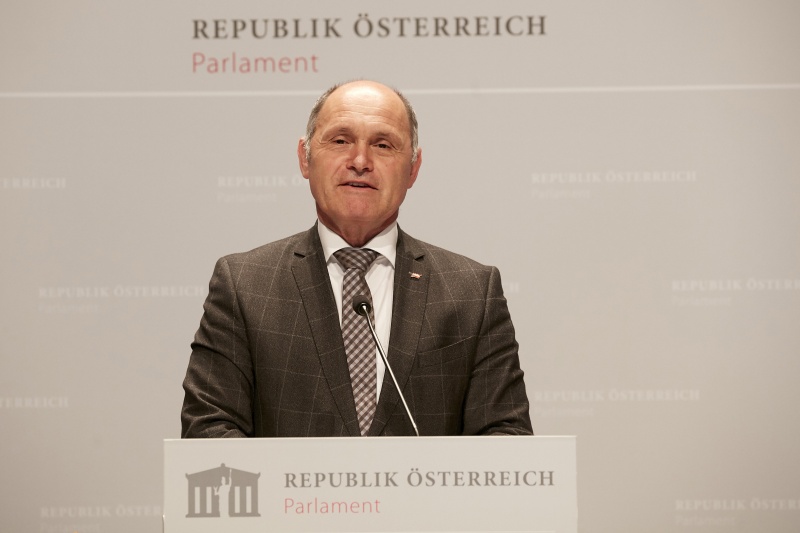 Begrüßung durch Nationalratspräsident Wolfgang Sobotka (V)