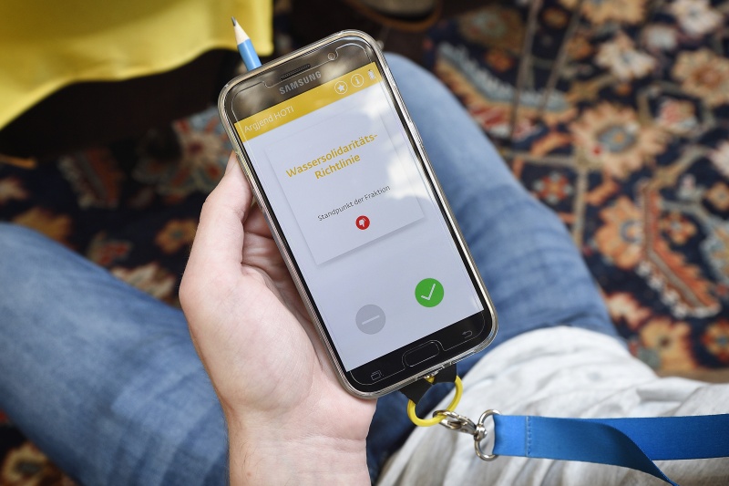 Anweisungen über die Handy-App