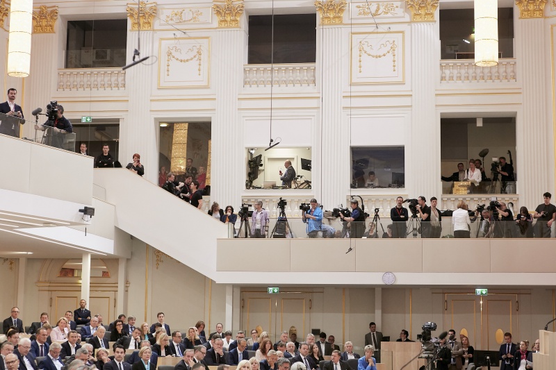 Blick Richtung PressevertreterInnen