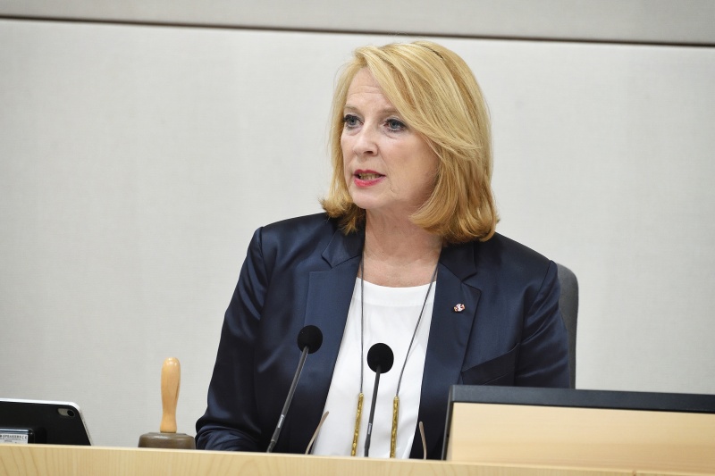 Zweite Nationalratspräsidentin Doris Bures (S) am Präsidium