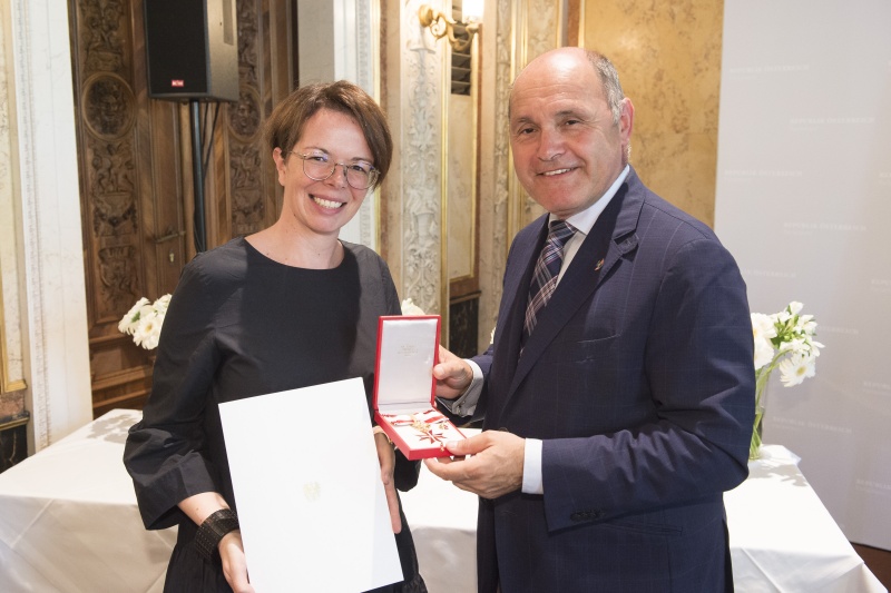 Von rechts: Nationalratspräsident Wolfgang Sobotka (V), Nationalratsabgeordnete a.D. Tanja Windbüchler-Souschill (G)