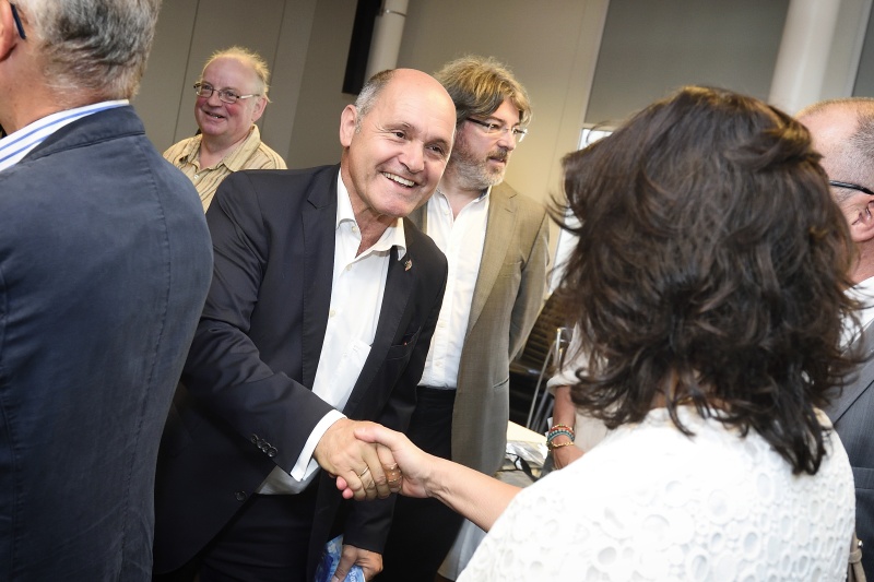 Nationalratspräsident Wolfgang Sobotka (V) begrüßt die TeilnehmerInnen der Veranstaltung