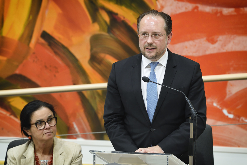Außenminister Alexander Schallenberg am Wort