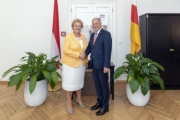 Von links: Präsidentin des Burgenländischen Landtages Verena Dunst, Bundesratspräsident Ingo Appé