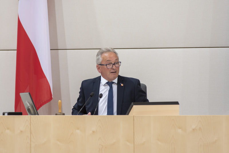 Vorsitzführung durch Karl Bader (V)