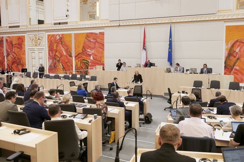 Am Rednerpult: Zweite Nationalratspräsidentin Doris Bures (S)