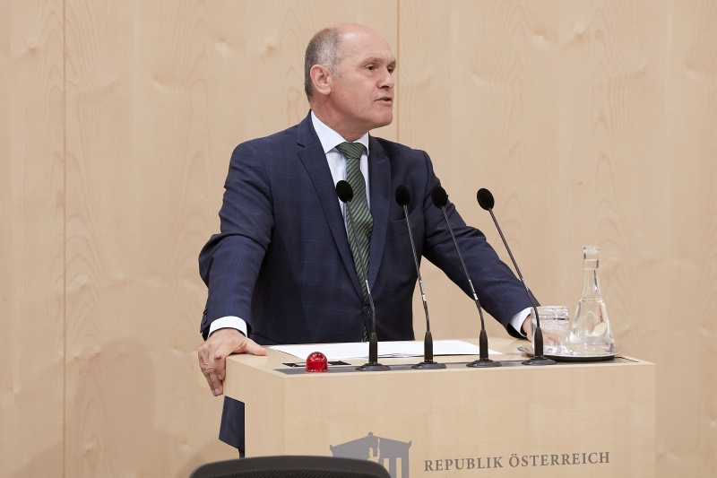 Am Rednerpult: Nationalratspräsident Wolfgang Sobotka (V)