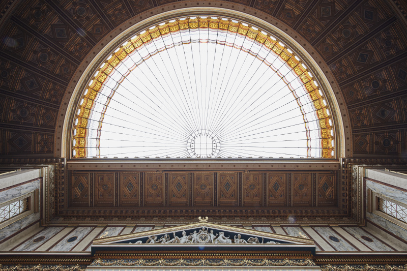 Glasdach im Historischen Sitzungssaal