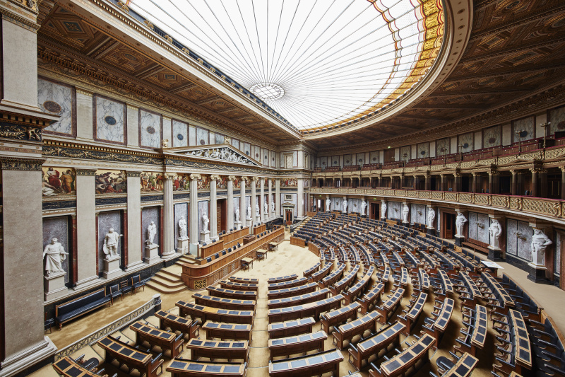 Blick in den Historischen Sitzungssaal