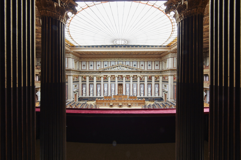 Blick aus der Präsidentenloge