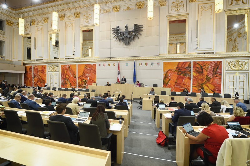 Bundesratspräsident Karl Bader (V) am Wort