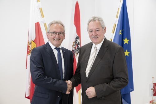 von links: Bundesratspräsident Karl Bader (V), Oberösterreichischer Landtagspräsident Viktor Sigl