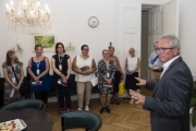 Bundesratspräsident Karl Bader (V) begrüßt die Besucher der  Technischen Universität Vaxjö / Schweden