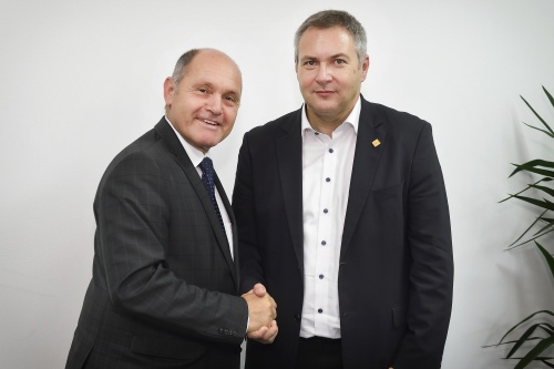 Von links: Nationalratspräsident Wolfgang Sobotka (V), slowenischer Parlamentspräsident Dejan Židan