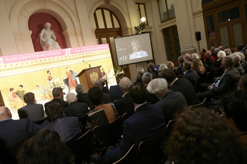 Videobotschaft der Generaldirektorin der Österreichischen Nationalbibliothek Johanna Rachinter