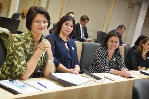 Nationalratsabgeordnete bei der Sitzung