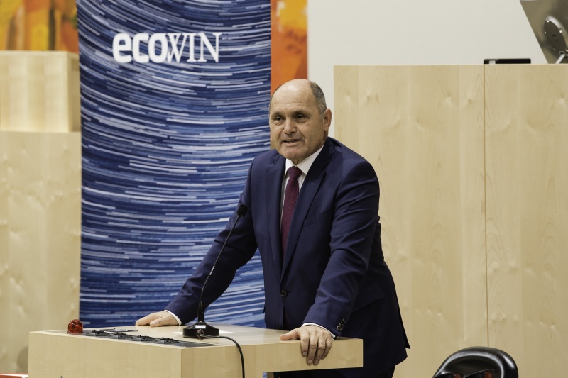 Am Rednerpult: Nationalratspräsident Wolfgang Sobotka (V)