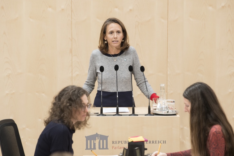 Am Rednerpult: Nationalratsabgeordnete Maria Theresia Niss (V)