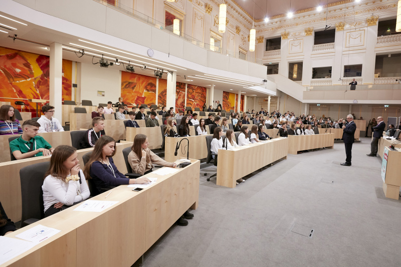 Begrüßung durch Bundesratspräsident Karl Bader (V)