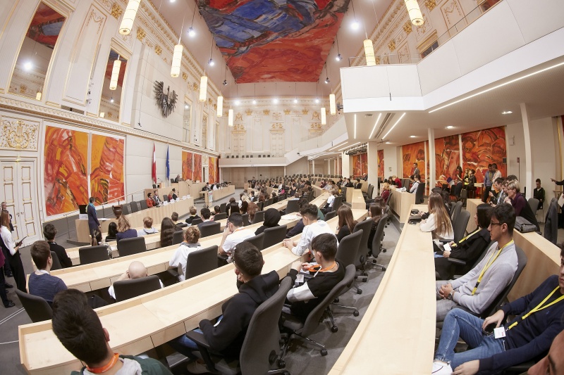 Begrüßung durch Bundesratspräsident Karl Bader (V)