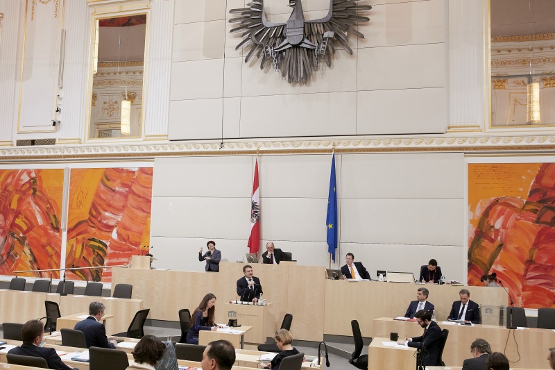 Am Rednerpult: Nationalratsabgeordneter Klaus Fürlinger (V)