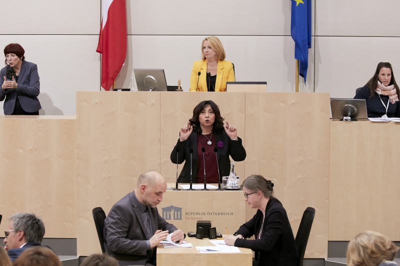 am Rednerpult Nationalratsabgeordnete Selma Yildirim (S)