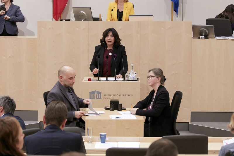 am Rednerpult Nationalratsabgeordnete Selma Yildirim (S)