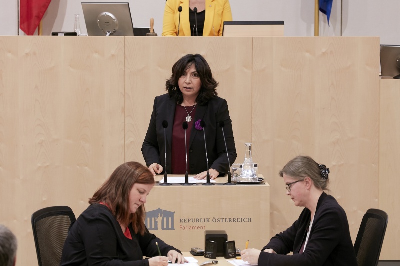 am Rednerpult Nationalratsabgeordnete Selma Yildirim (S)