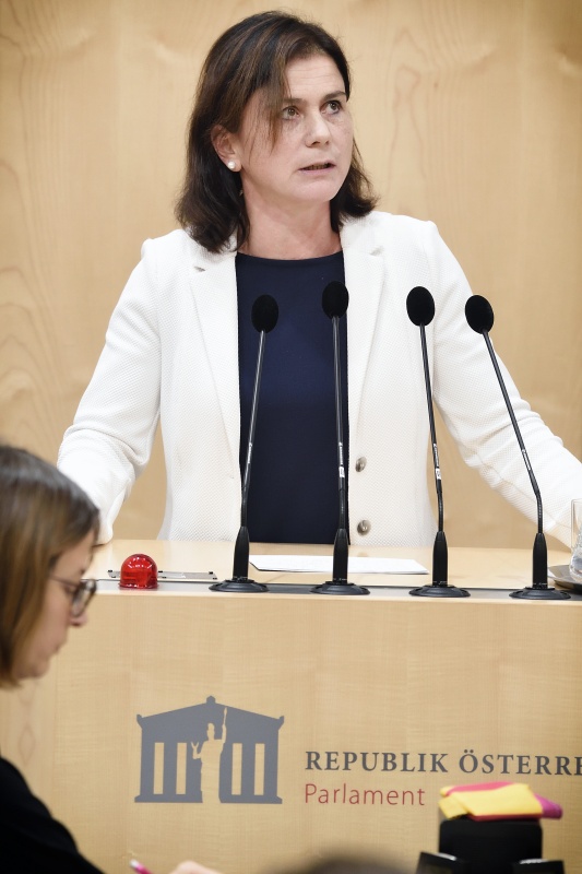 Nationalratsabgeordnete Bettina Zopf (V) am Rednerpult