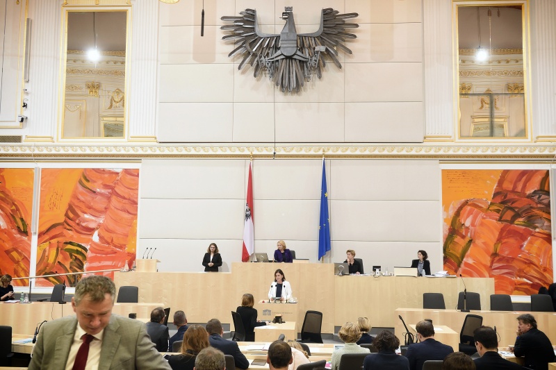 Nationalratsabgeordnete Bettina Zopf (V) am Rednerpult