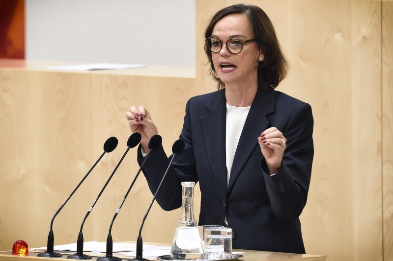 Nationalratsabgeordnete Sonja Hammerschmid (S) am Rednerpult