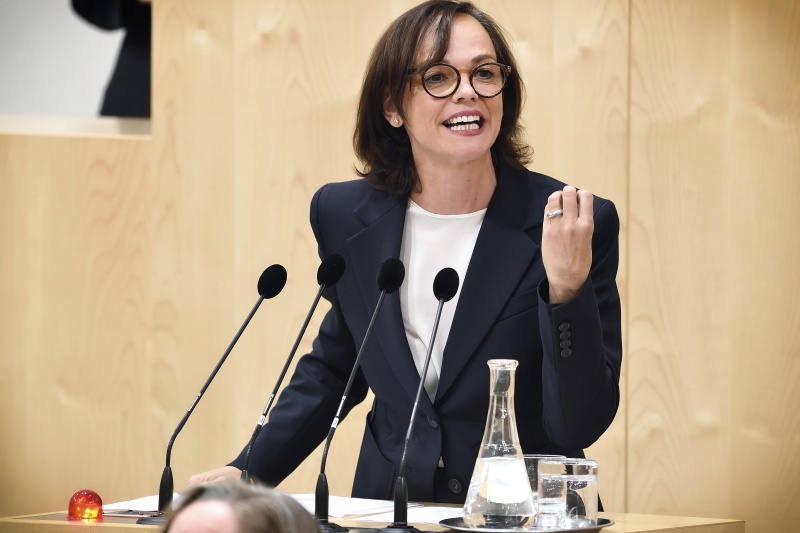 Nationalratsabgeordnete Sonja Hammerschmid (S) am Rednerpult