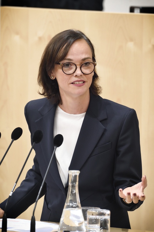 Nationalratsabgeordnete Sonja Hammerschmid (S) am Rednerpult