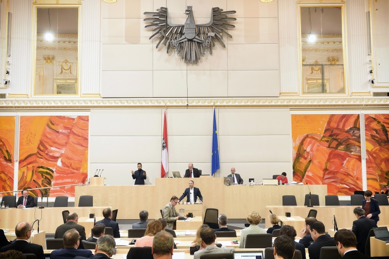 Klubobmann Herbert Kickl (F) am Rednerpult